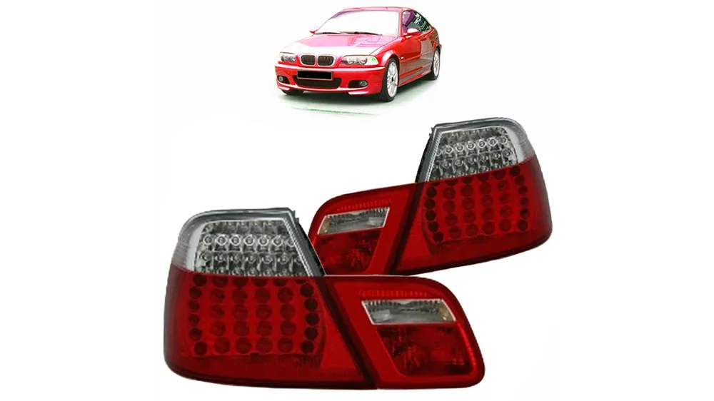 Lampy BMW 3 E46 Tył LED Red-Clear - Hit