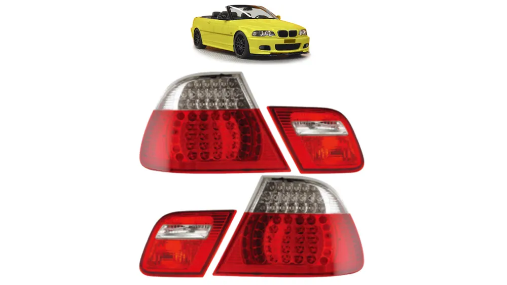 Lampy BMW 3 E46 Tył LED Red-Clear | Nie czekaj