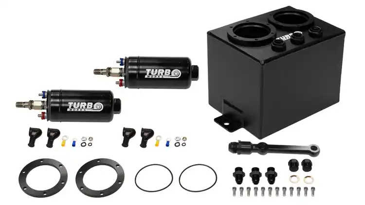 Zbiornik Paliwa Swirl Pot 3L TurboWorks na 2 pompy 300LPH + listwa (w zestawie) Czarny - Super okazja