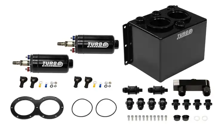 Swirl Pot 3L TurboWorks 2 pumps 300LPH + rail (included) Black | Wysoka jakość