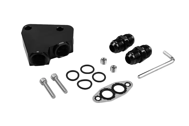 Wyprzedaż | TurboWorks Oil Cooler adapter GM LS