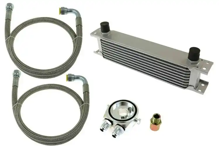 Łatwy zwrot - TurboWorks Oil Cooler Kit 13-rows 260x100x50 AN8 Silver