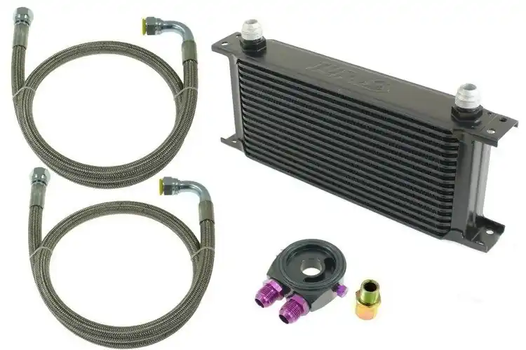 Zestaw Chłodnica Oleju TurboWorks 16-rzędowa 260x125x50 AN8 Black | Cena obniżona