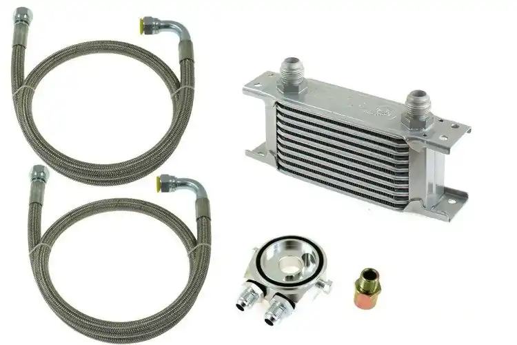 Popularny produkt - Zestaw Chłodnica Oleju TurboWorks Slim 13-rzędowa 140x100x50 AN10 Silver