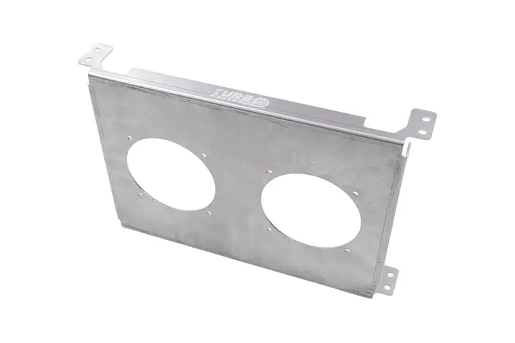 Jakość premium | Cooling Plate TurboWorks for 15 rows Race Oil Cooler and 4 inch fan Dual