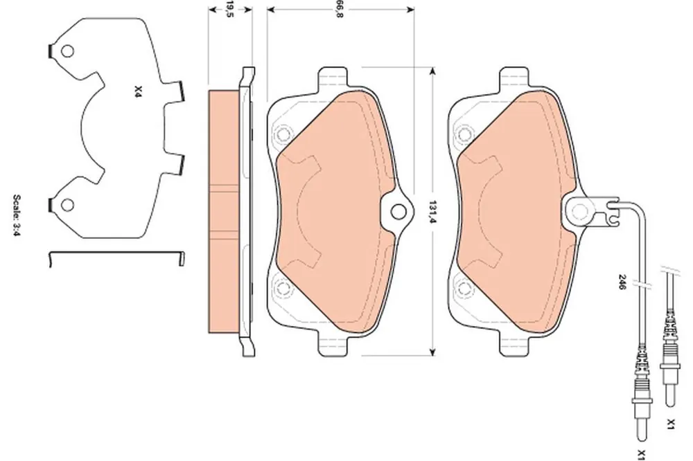 Wyjątkowa oferta - KLOCKI HAM. PRZEDNIE PEUGEOT 407 2.0HDI 08-
