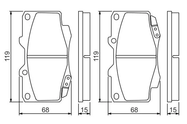 KLOCKI HAM. TOYOTA HILUX 02- | Taniej