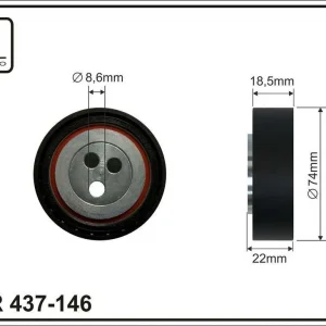 ROLKA NAPINACZ PASKA ROZRZĄDU 2.3 JTD - Ekstra rabat