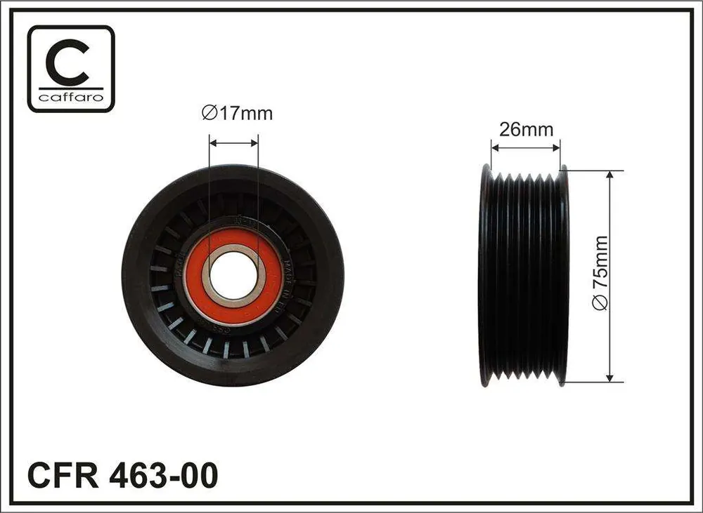 ROLKA NAPINACZA 75X17X26.5 - Łatwy zwrot