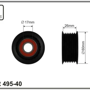 Ostatnia okazja | ROLKA NAPINACZA 60X17X26.5