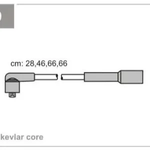 Końcówka serii | PRZEWODY WYSOKIEGO NAPIĘCIA LINIA ECOLINE (EPDM), ZESTAW, AUDI A3, SEAT TOLEDO II, 1996-2004