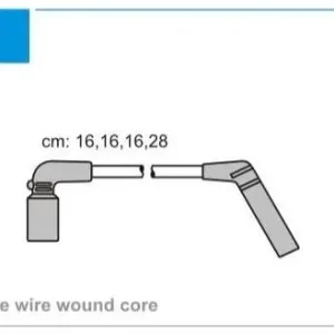 Właśnie dodano | PRZEWODY WYSOKIEGO NAPIĘCIA LINIA PROLINE (SILICON), ZESTAW, CHEVROLET, DAEWOO, 2003-