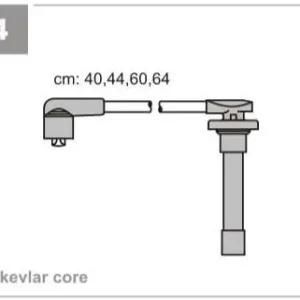 Megacena | PRZEWODY WYSOKIEGO NAPIĘCIA LINIA ECOLINE (EPDM), ZESTAW, HONDA, ROVER, 1987-2001