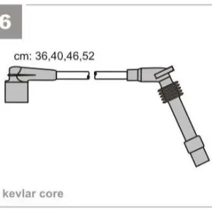 PRZEWODY WYSOKIEGO NAPIĘCIA LINIA ECOLINE (EPDM), ZESTAW, OPEL CORSA/OMEGA/VECTRA, 1993-2002 - Popularny produkt