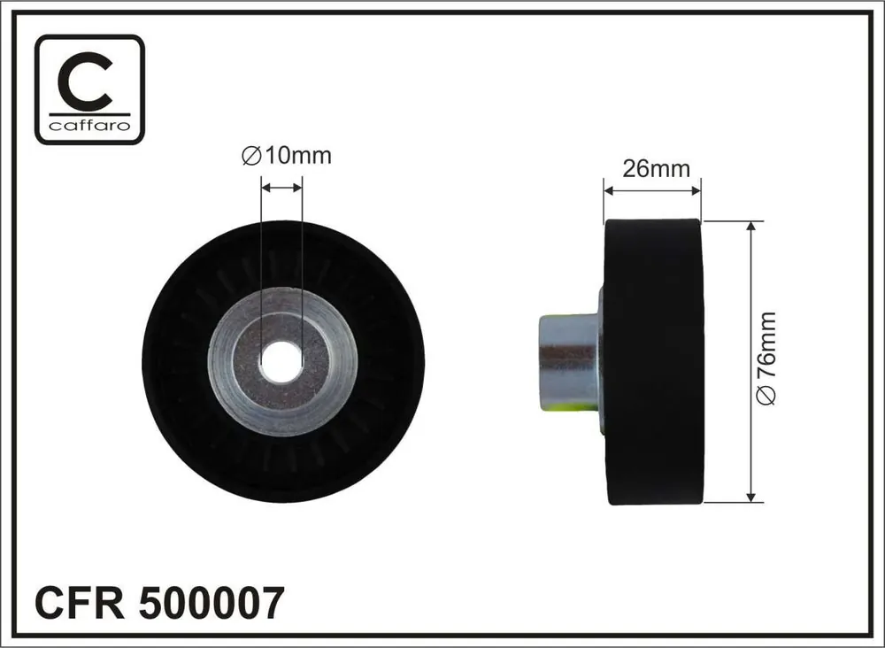 ROLKA NAPINACZA 76X10X26 PLASTIK-GŁADKA. PODWÓJNE ŁOŻYSKO, ŁOŻYSKO NACHI JAPAN | Sprawdź teraz