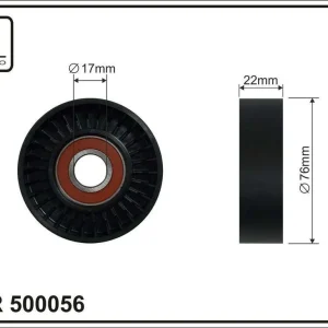 ROLKA NAPINACZA PLASTIK-GŁADKA. PODWÓJNE ŁOŻYSKO, ŁOŻYSKO NACHI JAPAN | Nowość w ofercie