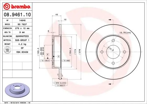 TARCZA HAM. TYLNA NISSAN PRIMERA 99-01 TYŁ | Bestseller