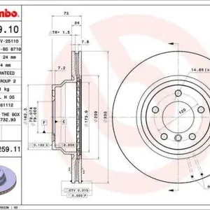 Bardzo popularny produkt | TARCZA HAM. PRZEDNIA UV BMW 3 E90 05- WEN