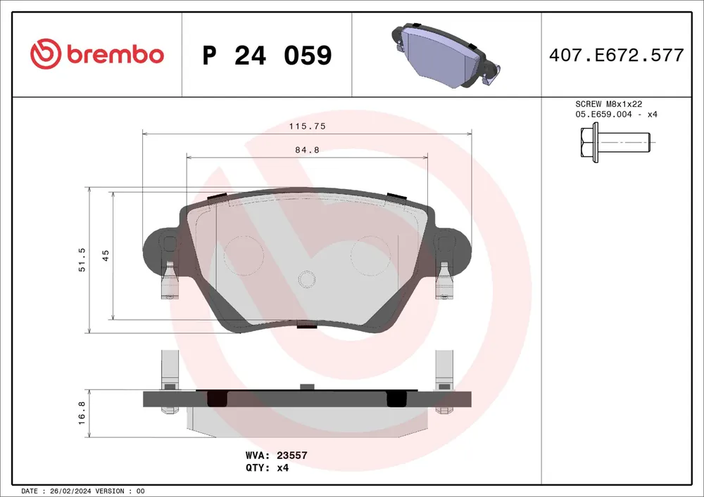 KLOCKI HAM. TYLNE FORD MONDEO III 00-04 TYŁ - Świetna oferta