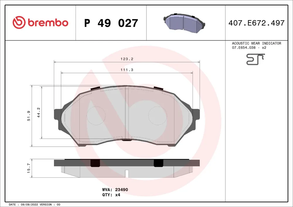 KLOCKI HAM. PRZEDNIE MAZDA 323 98-03 - Bezpieczne zakupy