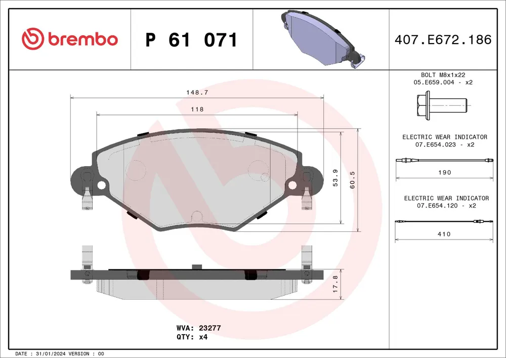 KLOCKI HAM. PRZEDNIE CITROEN C5 2,0-2,0HDI 01- | Top produkt