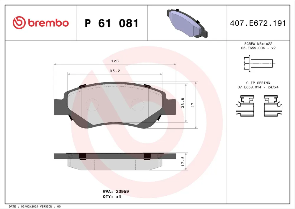 KLOCKI HAM. PRZEDNIE TOYOTA AYGO 05- | Nowość w ofercie