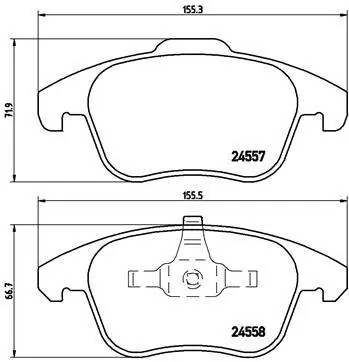 KLOCKI HAM. PRZEDNIE CITROEN C4 PICASSO 06- | Dobra cena