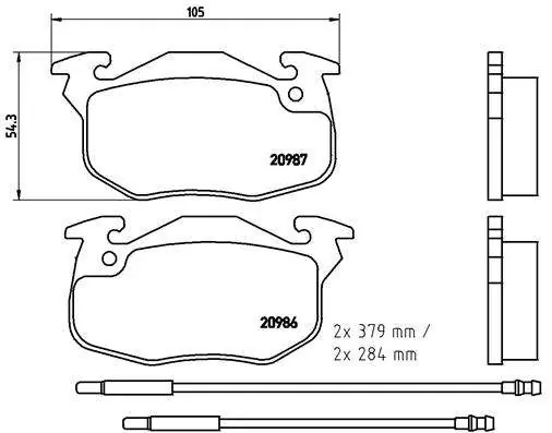KLOCKI HAM. PRZEDNIE CITROEN ZX 91-97 Z CZUJ. - Najwyższa jakość