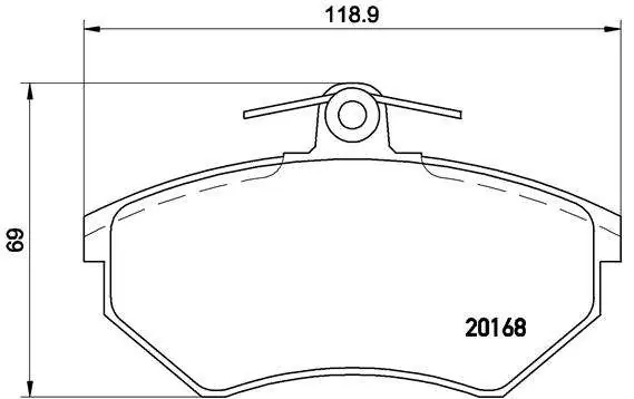 Oferta promocyjna - KLOCKI HAM. PRZEDNIE VW PASSAT 88-96 16MM