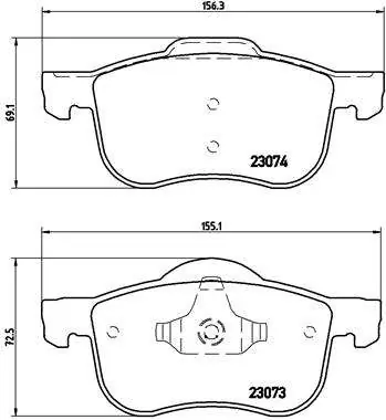 KLOCKI HAM. PRZEDNIE VOLVO S60,V70,S80 98- | Dodaj do koszyka