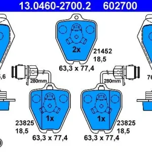 Bardzo popularny produkt | KLOCKI HAM. AUDI A8 2,5-4,2 95-98 Z CZUJ.