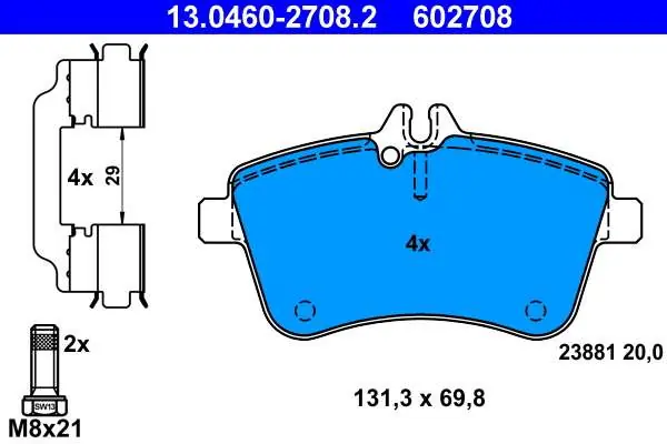 Dobra cena - KLOCKI HAM. MERCEDES W245 B-KLASA 04-11