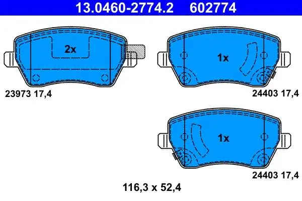 Oferta dnia - KLOCKI HAM. NISSAN MICRA 10- PRZÓD