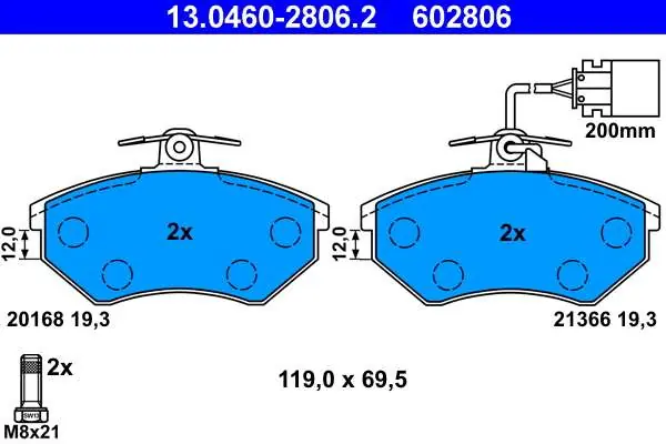 KLOCKI HAM. VW GOLF III 2,0GTI-2,8VR6 91-95 - Hit sprzedażowy