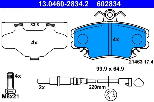 KLOCKI HAM. RENAULT MEGANE 96-02 - Nowość
