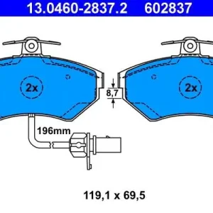 Zostało kilka sztuk - KLOCKI HAM. VW PASSAT 99-00 1,6-1,9TDI Z CZUJ