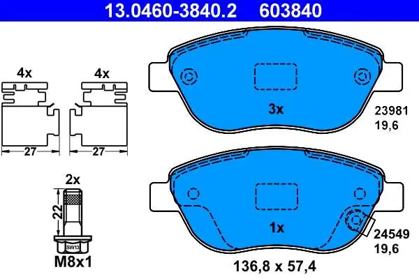 KLOCKI HAM. OPEL CORSA D 06- 1,3CDTI | Top produkt