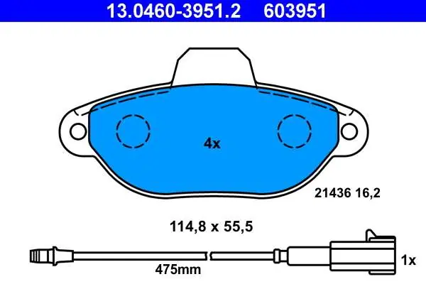 Wygodne zakupy - KLOCKI HAM. FIAT PUNTO 93-99 Z CZUJ.