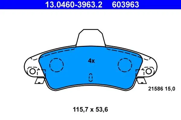 KLOCKI HAM. FORD MONDEO 93-00 TYŁ - Cena producenta