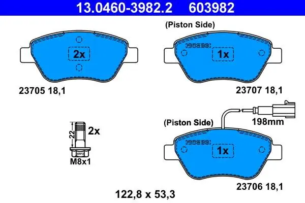 KLOCKI HAM. FIAT STILO 1,2-1,6 01-08 Z CZUJ. | Bardzo popularny produkt