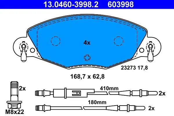 Sprawdzony produkt - KLOCKI HAM. CITROEN C5 2,2HDI-3,0 01-08