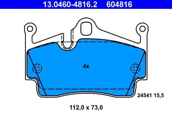 KLOCKI HAM. PORSCHE BOXSTER (987) 05- TYŁ - Bestseller