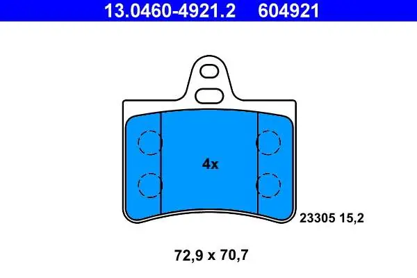 Końcówka serii - KLOCKI HAM. CITROEN C5 01-08 TYŁ