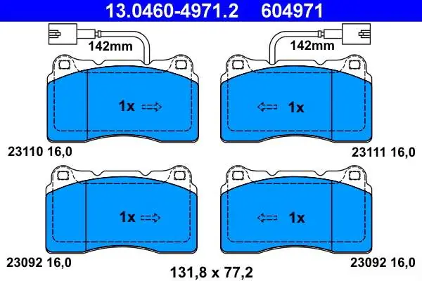 KLOCKI HAM. ALFA ROMEO 166 2,0-3,0 98-07 | Najwyższa jakość