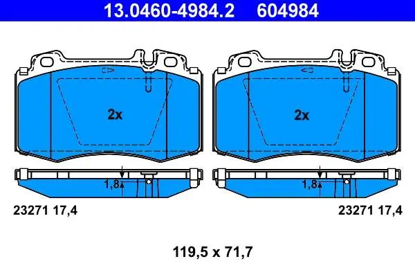 KLOCKI HAM. MERCEDES W220 S-KLASA 98-01 | Wyprzedaż zapasów