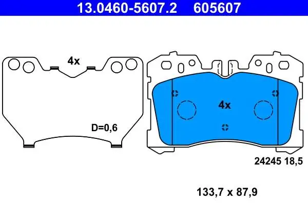 Premium | KLOCKI HAM. LEXUS LS460 06- PRZÓD