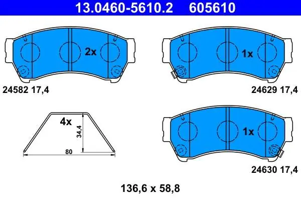 Sprawdzony wybór | KLOCKI HAM. MAZDA 6 07- PRZÓD