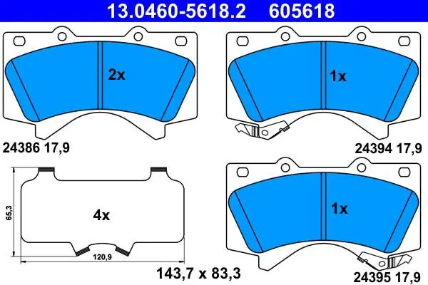 KLOCKI HAM. TOYOTA LANDCRUISER 08- PRZÓD V8 - Produkt premium