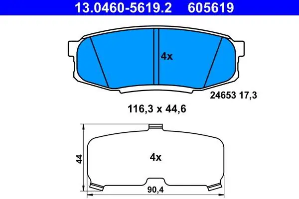 KLOCKI HAM. TOYOTA LANDCRUISER 08- TYŁ V8 - Zapasy na wyczerpaniu