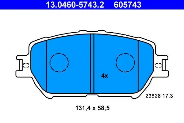Megacena - KLOCKI HAM. TOYOTA CAMRY 01-05